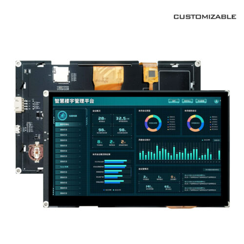 7 Inch TFT LCD Display 1024x600 QDA18 Driver Parallel RGB 24-bit All Viewing Angle Transmissive LCD Module