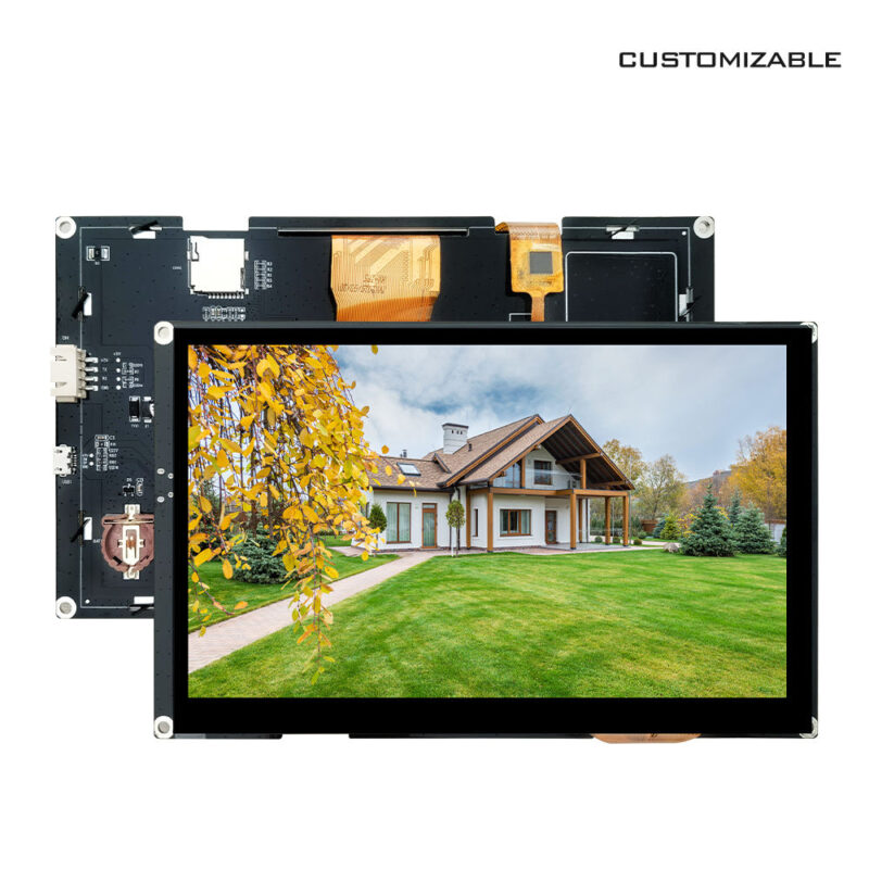 7 Inch TFT LCD Display 1024x600 QDA18 Driver Parallel RGB 24-bit All Viewing Angle Transmissive LCD Module