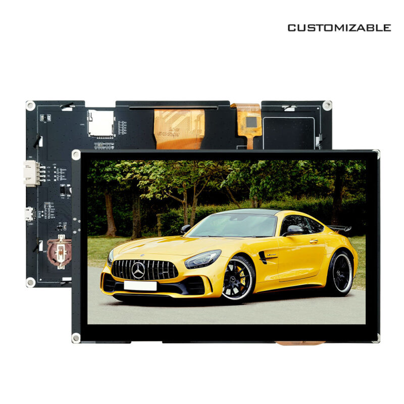 7 Inch TFT LCD Display 1024x600 QDA18 Driver Parallel RGB 24-bit All Viewing Angle Transmissive LCD Module