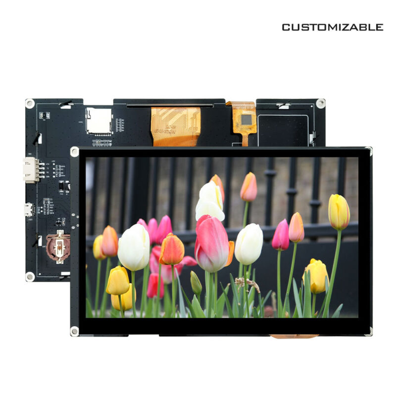 7 Inch TFT LCD Display 1024x600 QDA18 Driver Parallel RGB 24-bit All Viewing Angle Transmissive LCD Module