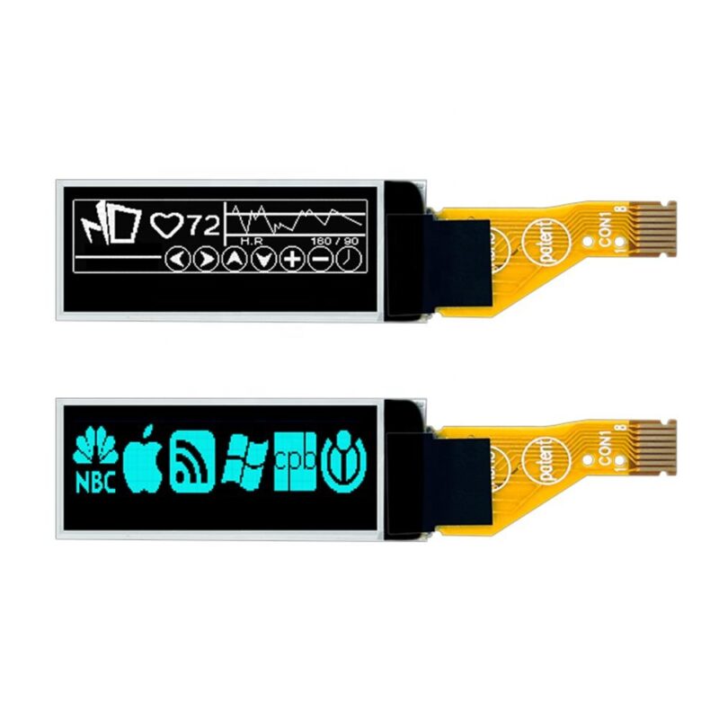H08919276d21449e58a4b6175079d2beec 0.91 Inch Monochrome PMOLED Display Panel with SSD1306 Driver IC 128x32 Resolution 4-wire SPII2C Interface 132 Duty Cycle
