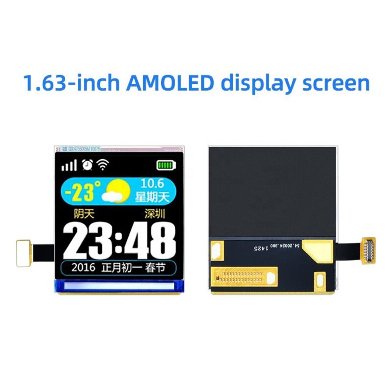 H13ab8e706d3c49e19268ce633fff261fl 1.63 Inch AMOLED Display Module Panel LCD Monitor with 320320 MIPI DSI RGB OLED Screen for Smart Watches