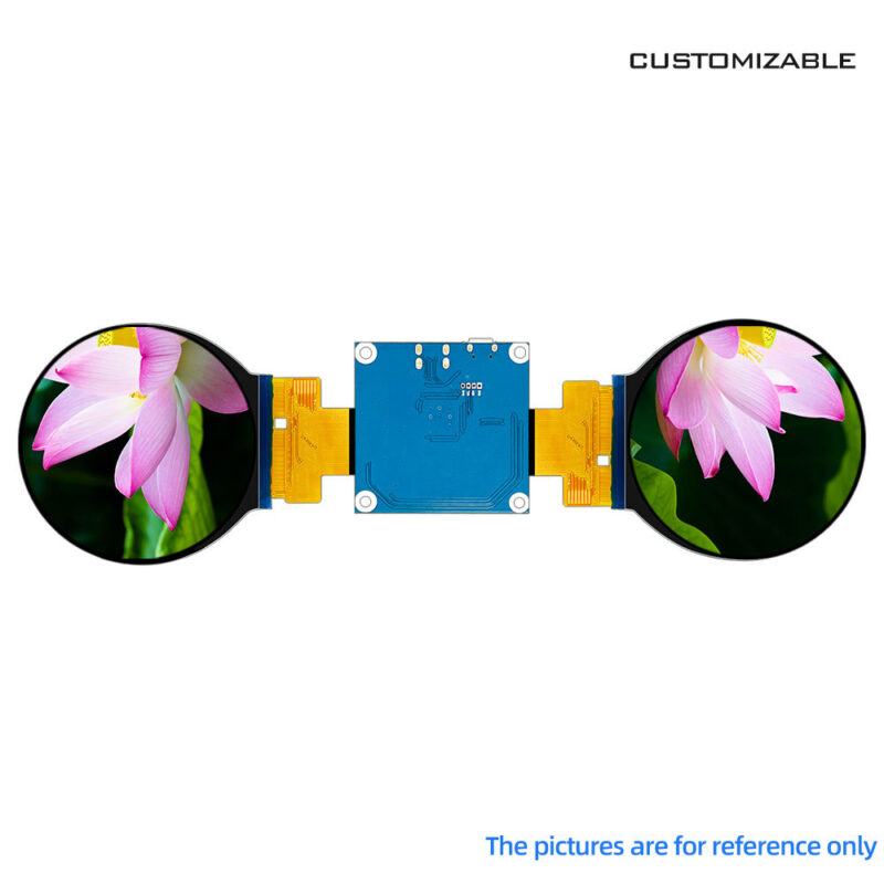 H31d1f227dab04d759ed0166d22d38942A 2.1 Inch Dual Circle Display Screen 480x480 Resolution 30Pin Mipi IPS TFT Module with LVDS input