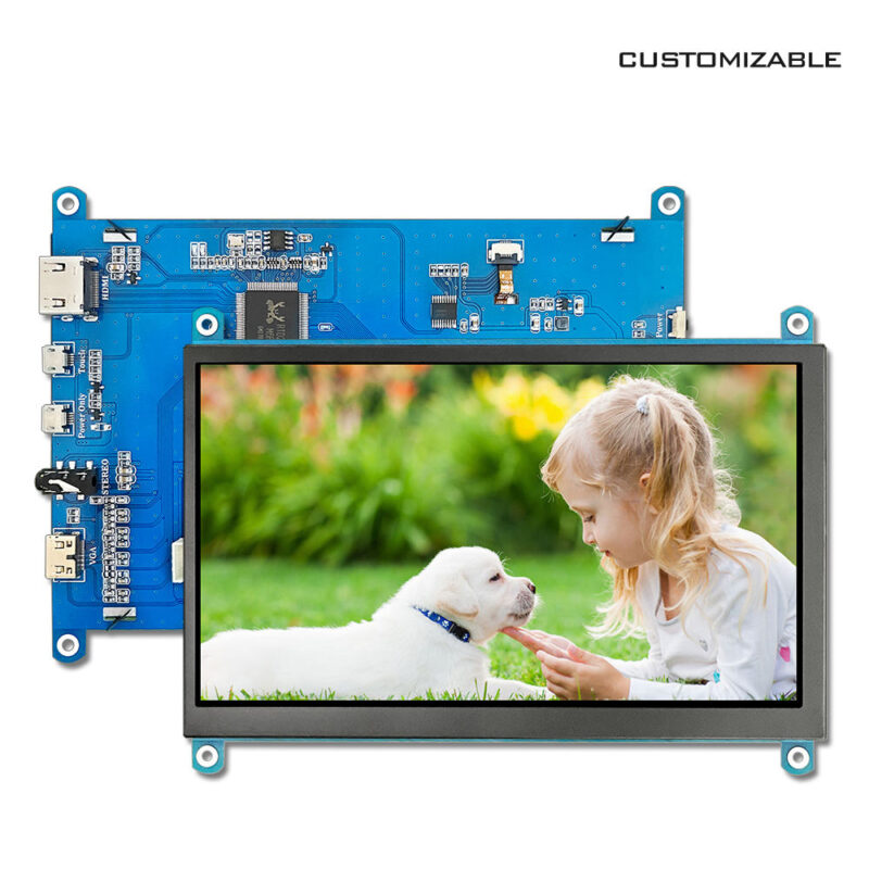 7 Inch Lcd Modules IPS TFT LCD Monitor 1024x600 CTP Screen Display Module for Raspberry Pi Secondary Screen 1 Year Warranty