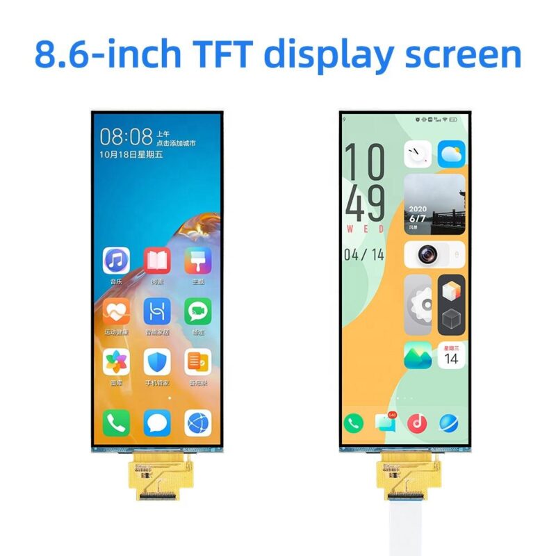 8.6 Inch Square TFT LCD Display 600x1600 MIPI ST7703