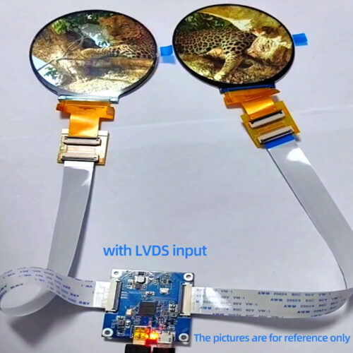 2.1 Inch Dual Circle Display Screen 480x480 Resolution 30Pin Mipi IPS TFT Module with LVDS input