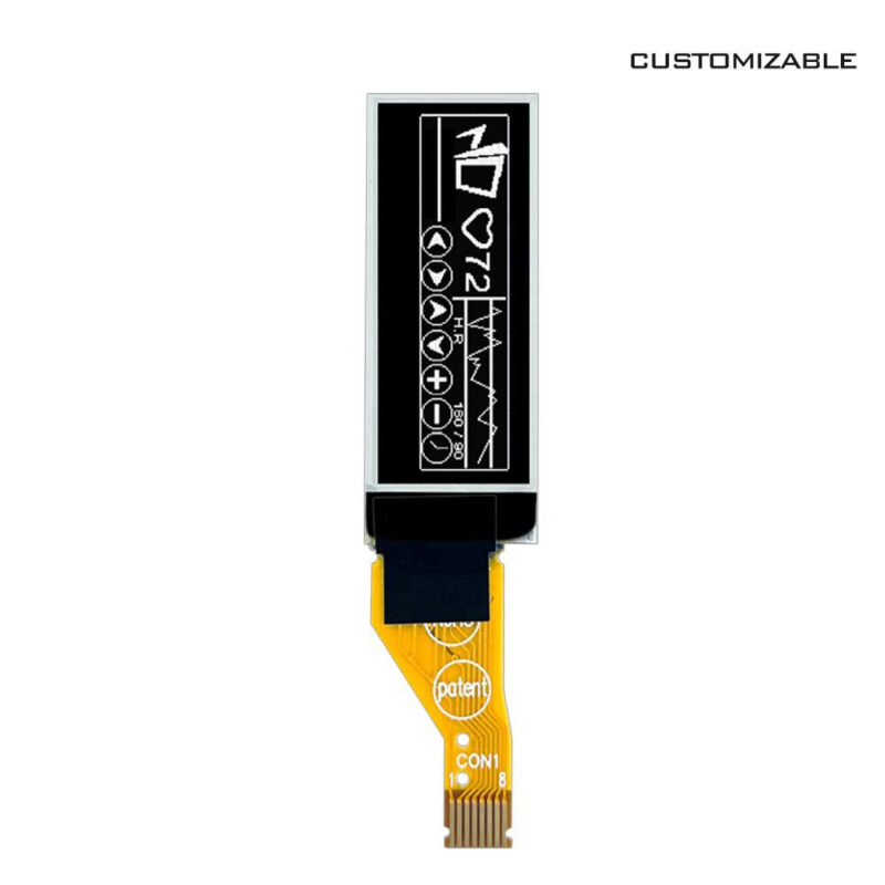 H61d2c35d41f54320b3100072425754de2 0.91 Inch Monochrome PMOLED Display Panel with SSD1306 Driver IC 128x32 Resolution 4-wire SPII2C Interface 132 Duty Cycle
