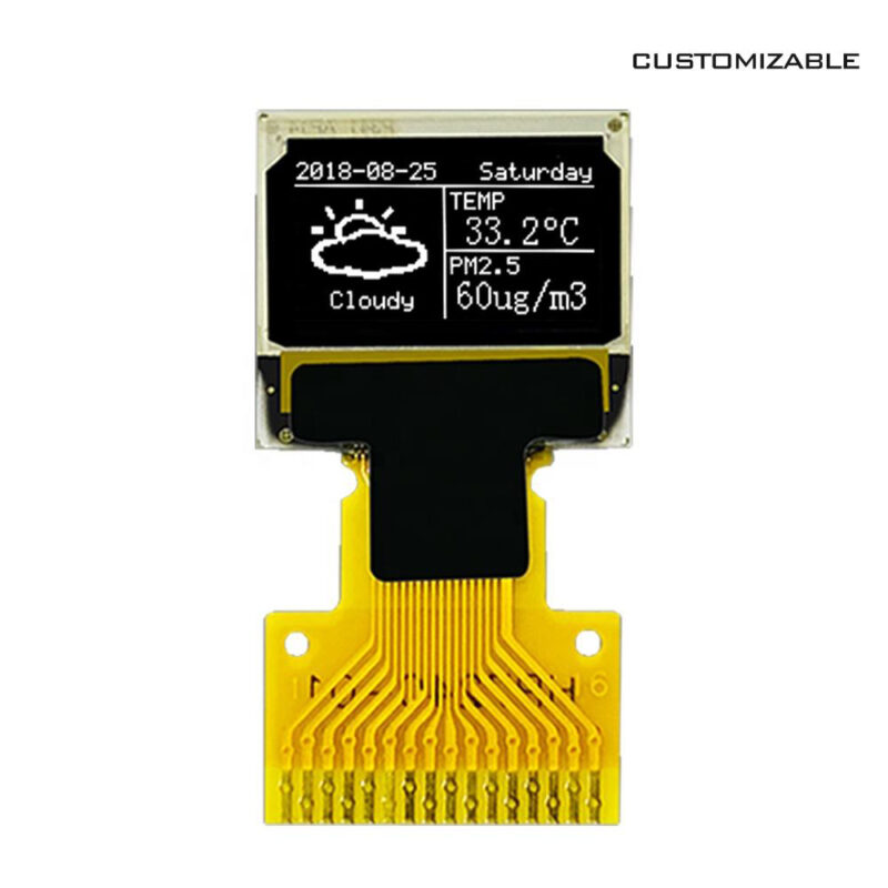 H656c3c1a1b354f1da3a32df5ac11a65dI 0.42 Inch PMOLED Monochrome 72x40 Resolution SSD1315 Driver IC 4-wire SPII2C Interface Low Energy Consumption Passive E-Paper