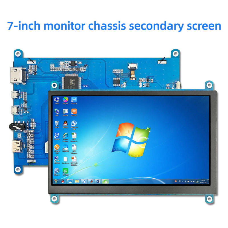 7 Inch Lcd Modules IPS TFT LCD Monitor 1024x600 CTP Screen Display Module for Raspberry Pi Secondary Screen 1 Year Warranty
