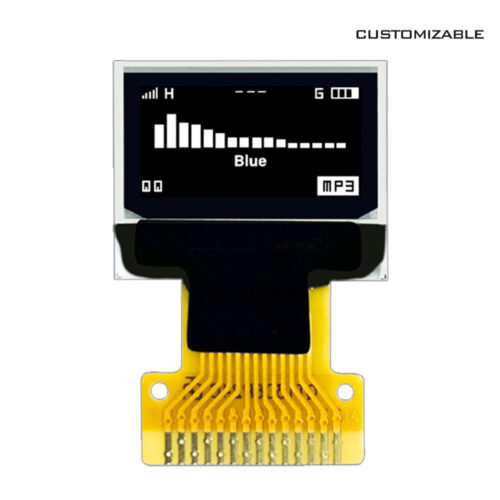 0.49 Inch Mini PMOLED Monochrome Display 64x32 Resolution SSD1306 Driver 4-wire SPII2C Interface