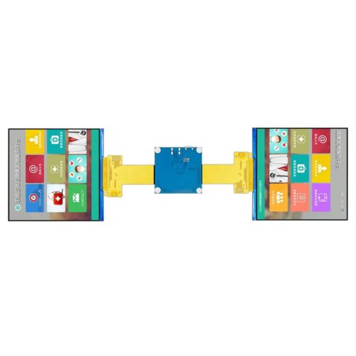 3.95 Inch 2 Dual TFT LCD Modules with 480x480 Resolution IPS Interface for Robot Eyes or Dashboard 4 MiPi Interface