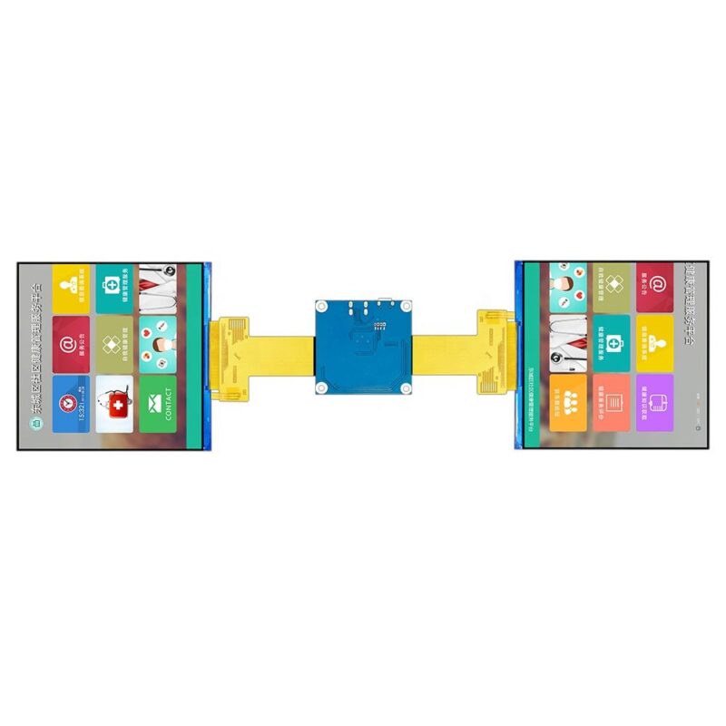 3.95 Inch 2 Dual TFT LCD Modules with 480x480 Resolution IPS Interface for Robot Eyes or Dashboard 4 MiPi Interface