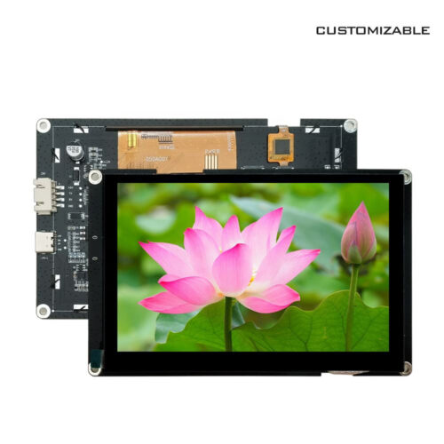 5-inch STN Smart Central Control Serial Port Touch Screen Embedded System Control Panel 800x480 Resolution 300 Nit Brightness
