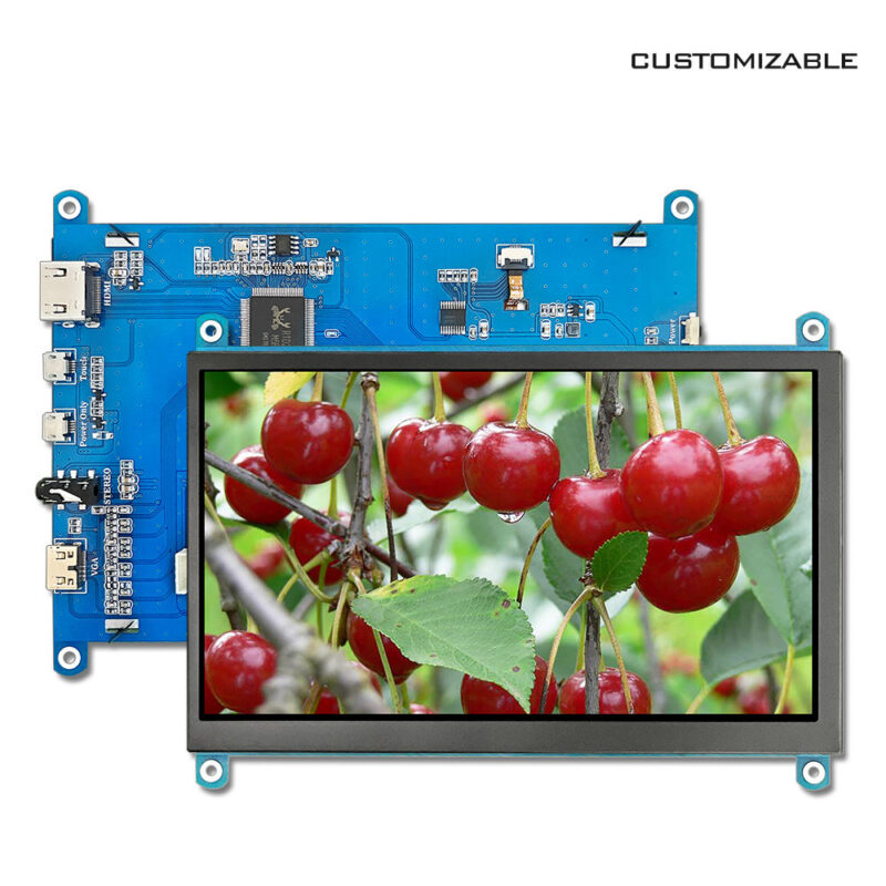 7 Inch Lcd Modules IPS TFT LCD Monitor 1024x600 CTP Screen Display Module for Raspberry Pi Secondary Screen 1 Year Warranty