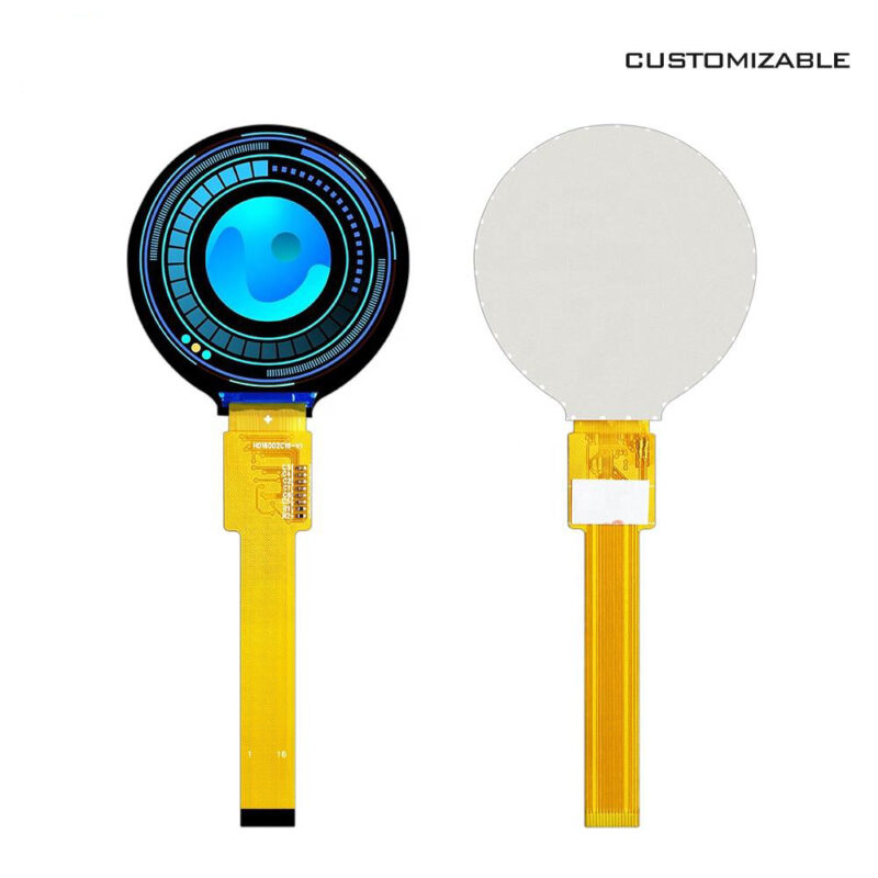1.6 Inch 400x400 Resolution LCD Display Screen RGB LED Back Light 16 PIN MIPI SPI Panel for Smart Watches High Resolution TFT