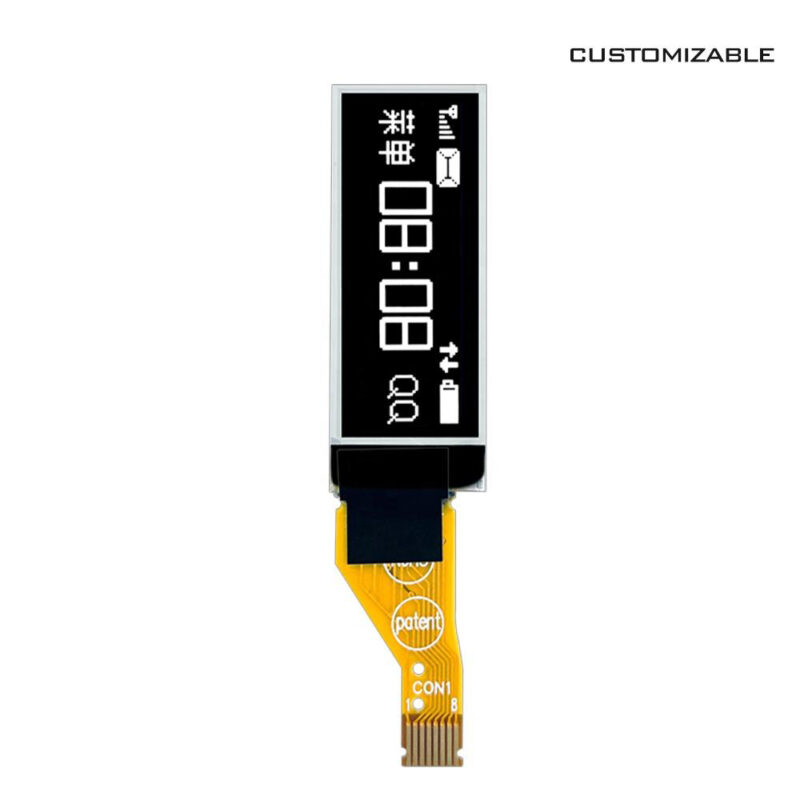 H80b3c8f3abea45cebdefee19cc244724S 0.91 Inch Monochrome PMOLED Display Panel with SSD1306 Driver IC 128x32 Resolution 4-wire SPII2C Interface 132 Duty Cycle