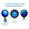 4.0 Inch Round TFT LCD 720720 3WSPI+RGB18BIT NV3052C With Playback Board