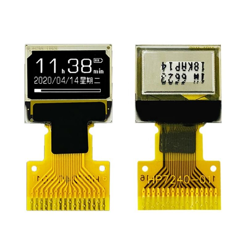 H8a609aa92af64e729bde5e6e2ec946ccK 0.42 Inch PMOLED Monochrome 72x40 Resolution SSD1315 Driver IC 4-wire SPII2C Interface Low Energy Consumption Passive E-Paper
