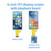 6.0 Inch Square TFT LCD 480x960 3SPI-RGB18 BIT ST7701S With Playback Board