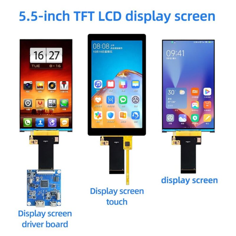 5.5 Inch IPS LCD TFT Touch Screen Monitor 720x1280 Dipslay with High Resolution 5.5-inch LCD Module