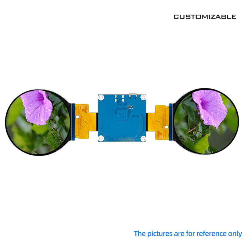 Hb5b63227d5f24adfa0ab0df7df820171v 2.1 Inch Dual Circle Display Screen 480x480 Resolution 30Pin Mipi IPS TFT Module with LVDS input