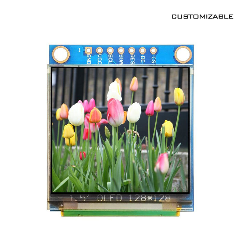1.5 Inch PMOLED Mini OLED Monitor Screen Board 128x128 Pixel Color 30 Pin I2C Display Module for Arduino Raspberry Pi E-Paper