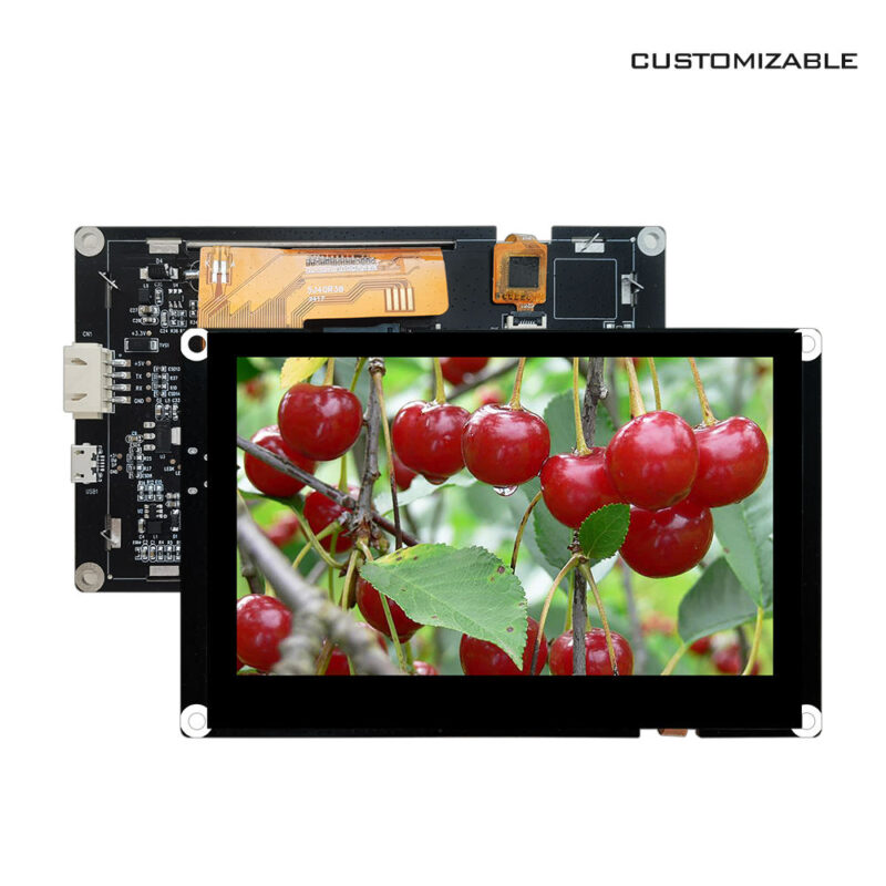 4.3 Inch IPS TFT LCD Display 800x480 QDA18 Driver Parallel RGB 24-bit All Viewing Angle Transmissive Module