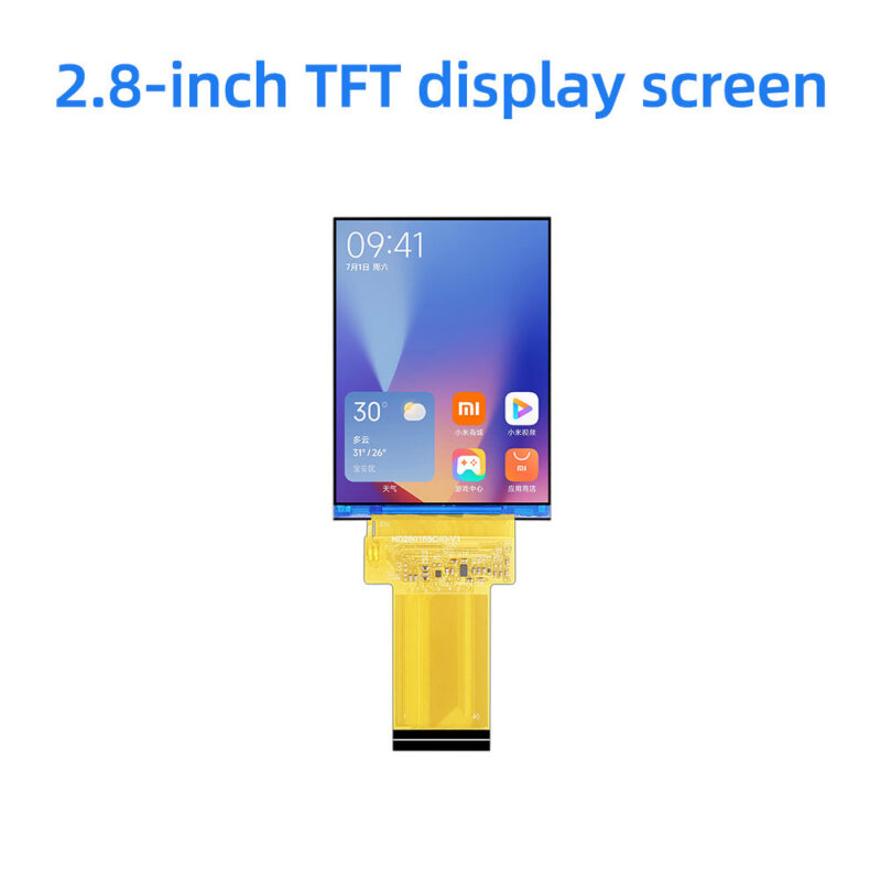 2.8 Inch Square TFT LCD 480x640 RGB AXS15260
