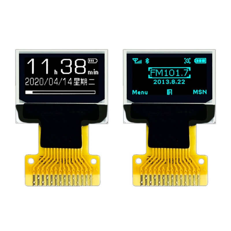0.49 Inch Mini PMOLED Monochrome Display 64x32 Resolution SSD1306 Driver 4-wire SPII2C Interface
