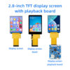 2.8-inch TFT Touch Screen Playback Board IPS Display 480x640 Resolution Supports External Memory Card High Brightness for