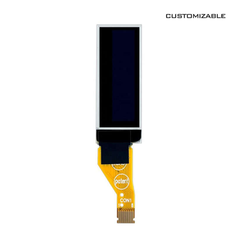 Hdf31ed2638b74077a4767217a218576ek 0.91 Inch Monochrome PMOLED Display Panel with SSD1306 Driver IC 128x32 Resolution 4-wire SPII2C Interface 132 Duty Cycle